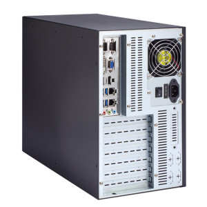 Axiomtek AX60810 Wall mount Chassis for ATX/Micro ATX Motherboards, black or gray, w/o power supply